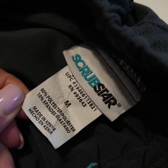 ScrubStar Elastic Waist Draw String Scrubs size Medium - Picture 3 of 9